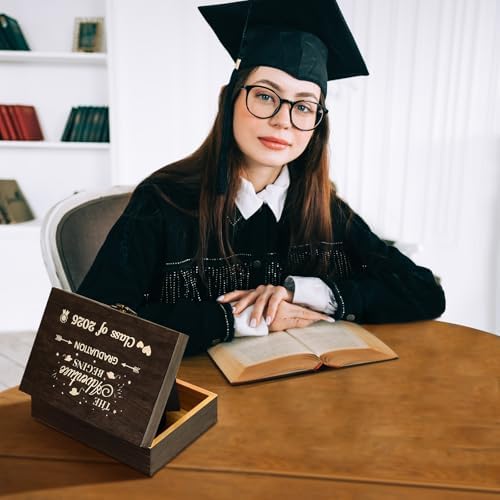 Graduation Memory Keepsake Box with Photo Custom 2026 Large Grad Card Box with Customized Picture Gift for Him Her for Graduate Grad High School Party(Black,Stylish) - Image 3