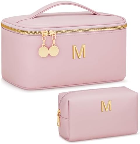 Personalized Initial Travel Makeup Toiletry Bag Gifts for Women by Unknown