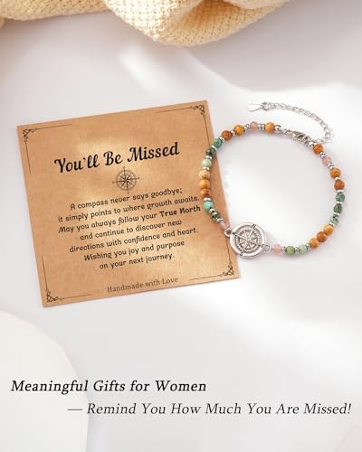 Compass Bracelet for Women, Retirement You Will Be Missed Travel Gifts - Image 4