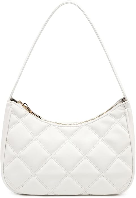 Shoulder Bags for Women, Cute Hobo Tote Handbag Mini Clutch Purse with Zipper Closure