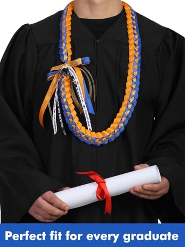 TFTAFAN Graduation Ribbon Lei Graduation Leis Necklace Class of 2026 Graduation Necklace Braided Necklace Graduation Gift Party Accessories for Women and Men - Image 5