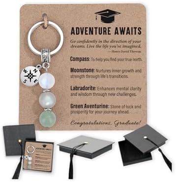 Quietsun Unique 2026 Graduation Gifts Her/Him - Meaningful/Funny Keychains with Graduation-Cap-Shape Box by QuietsunGifts