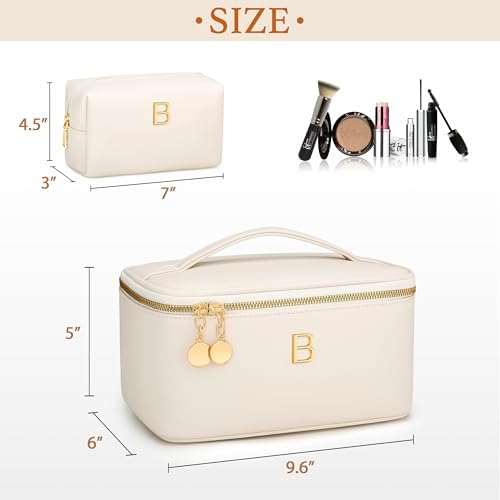 Personalized Initial Travel Makeup Toiletry Bag Gifts for Women - Image 5