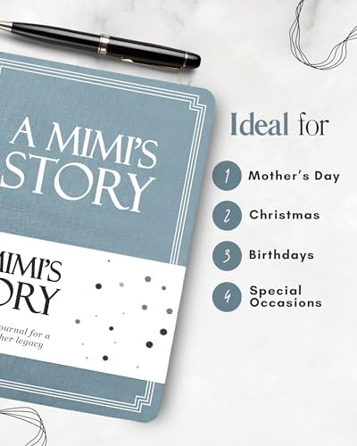 Mimi's Life Story Journal (Hardcover): A Meaningful Keepsake for Mimi to Share Her Journey & Memories, Book Includes 250+ Prompt Questions, Sentimental Gift for Mother's Day, Birthday, Christmas - Image 5