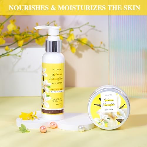 Gifts for Women, Vanilla Spa Gift for Self Care Bath and Body Gifts Set - Image 3