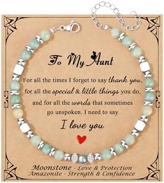 Gifts for Women Moonstone Bracelet, Amazonite Imperial Jasper Bracelets by Joycuff