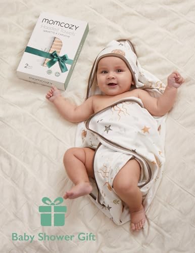 Momcozy Baby Towels, Soft Absorbent Bath Towel for Newborn&Toddler,Ocean - Image 5