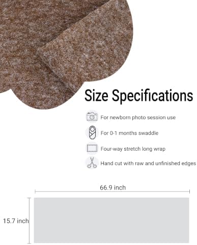 Zeroest Newborn Photography Wrap (Coffee) - Image 3
