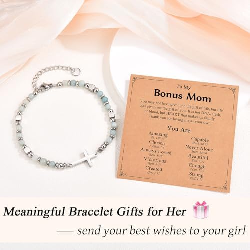 Religious Cross Bracelet for Women Girls, Christian Gifts - Image 2