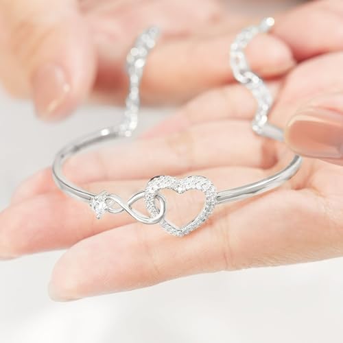 Class of 2026 Graduation Bracelet Gift for Her, Heart Infinity Bracelet, Inspirational Jewelry for Daughter Sister Best Friend, College High School Graduate Keepsake, Sterling Silver - Image 6