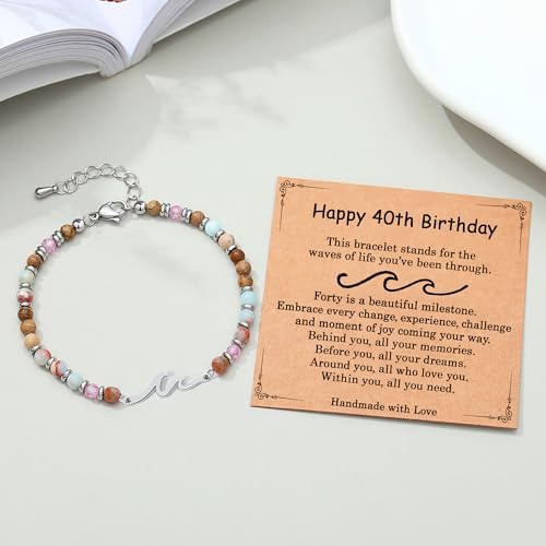 AryaHozel Wave Bracelets for Women, Birthday Gifts for Women, Jewelry Gift for Her Best Friend Sister Mom Daughter - Christmas Valentines Day Easter Graduation Birthday Gifts Ideas - Image 5
