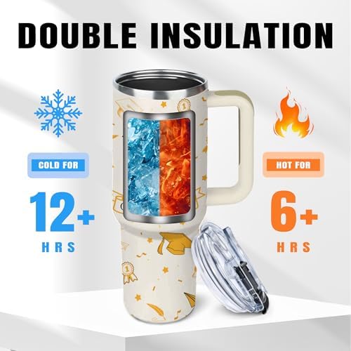 2026 Graduation Gifts for Her, Him - Class of 2026 Tumbler 40oz - Congrats Grad Gift for Class of 2026 - Masters Degree, PHD, High School Senior, College Graduation Gifts for Graduate Students - Image 5