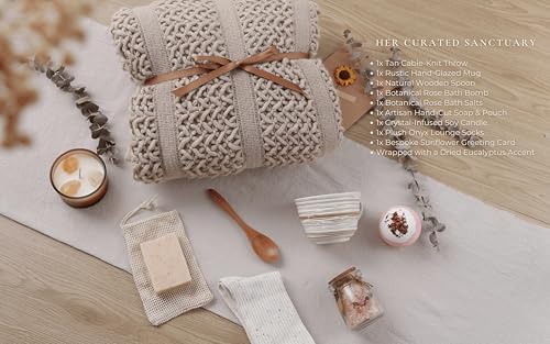 Cozy Self Care Package for Women – Warm & Comforting Thinking of You Gift Box for Birthday,Bes Friend Gift, Get Well Soon/Bereavement/Condolence/Farewell Gift, Sympathy /Encouragement gift(TAN) - Image 3