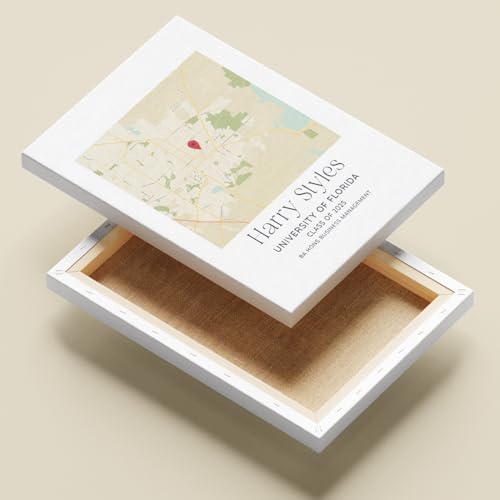 Customized College Map Graduation Gift, Personalized Grads Gifts For Her, High School, College, University Map Print For Son, Custom Grad Gift For Him Design 7 - Image 4