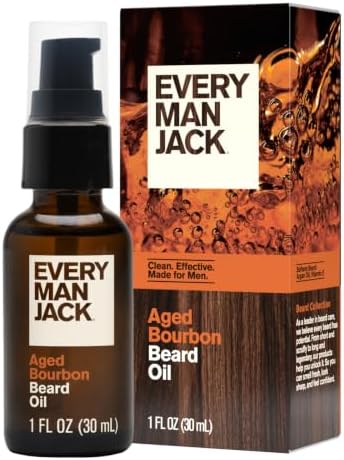 Every Man Jack Hydrating Beard Oil for Men, Aged Bourbon, 1oz by EveryManJack