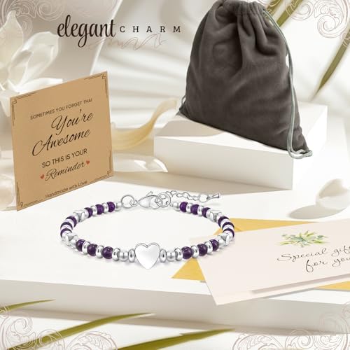 Inspirational Gifts Bracelets for Women, Healing Natural Stone Bracelets - Image 6