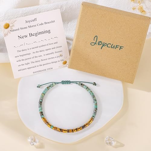 JoycuFF Morse Code Bracelets Christmas Birthday Gifts for Women Her - Image 5