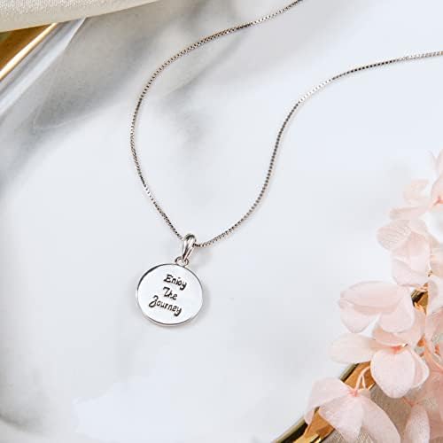 EPIRORA Graduation Gifts 2026 for Her, Sterling Silver Compass Necklace for Women, High School College Class of 2026 Graduation Inspirational Jewelry Gifts - Image 6
