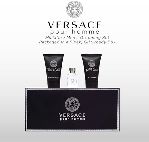 Versace Pour Homme for Men, 3 Piece Mini Gift Set - Image 3