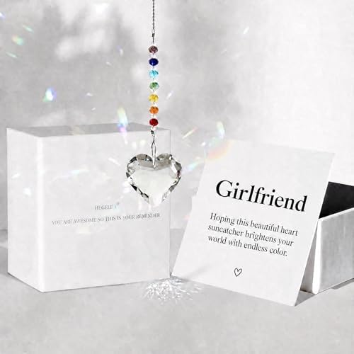 Hegelda Birthday Gifts for Girlfriend Crystal Suncatcher Christmas Ornament Decor by HEGELDA