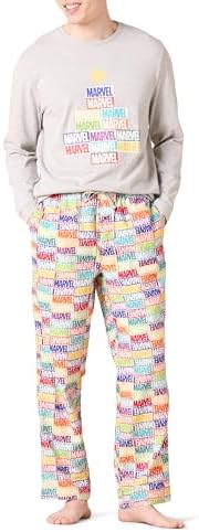 Amazon Essentials Disney | Marvel | Star Wars Men's Soft & Comfortable Flannel Pajama Sleep Sets by AmazonEssentials