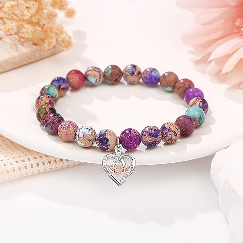 Gifts for Women Faith Cross Bracelet, Unique Amazonite Bracelets for Women - Image 6