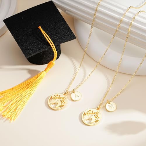 Hidepoo Graduation Gifts for Women - 14K-Gold-Plated Graduation Necklace - Image 6