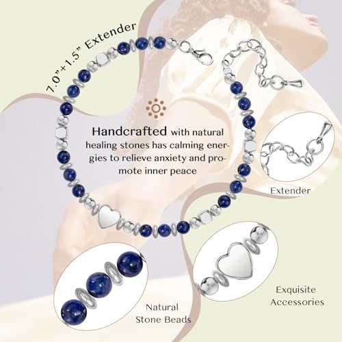 Inspirational Gifts Bracelets for Women, Healing Natural Stone Bracelets - Image 3