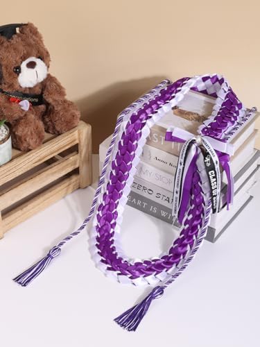 TFTAFAN Graduation Leis and Graduation Honor Cords Class of 2026 Graduation Ribbon Lei Graduation Necklace Braided Necklaces gift for Student Gifts Party Supplies - Image 4