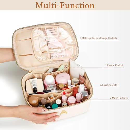 Personalized Makeup Bag Gifts for Women Travel Cosmetic Case - Image 3