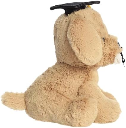 Aurora Commemorative Graduation Grad Retriever Pup Stuffed Animal - Soft Keepsake for Graduates - A Gift of Affection to Express Congratulations - Tan 8 Inches - Image 3