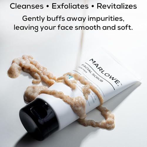 MARLOWE. Men's Skin Care Set, Facial Scrub & Face Moisturizer Duo - Image 5
