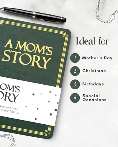 Mom's Life Story Journal (Hardcover): A Meaningful Keepsake for Mom to Share Her Journey and Memories, Book Includes 250+ Prompt Questions, Sentimental Gifts for Mother's Day, Birthday & Christmas - Image 5