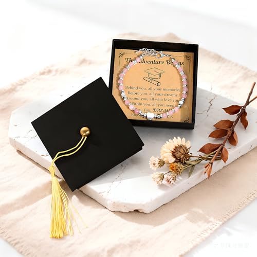 Parma77 2026 Graduation Gifts for Her, High School College Graduation Gifts for Women, Inspirational Compass/Heart Graduation Bracelets with Gift Message Card for Women Daughter Sister Friends - Image 5