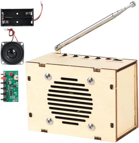 STEM Toys DIY FM Radio Kit, Science Circuit Project, Boy Gift Toys Age 8-13 by cyoest