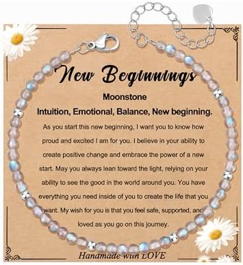 JoycuFF Moonstone Bracelet Christmas Birthday Valentines Gifts for Women by Joycuff