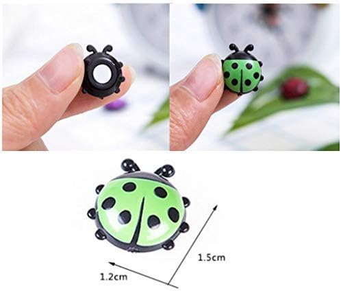 Ladybug Refrigerator Magnets Kitchen Magnets Office Magnets for Whiteboard, Dry Erase Board, Cute and Colorful Insect Design (12pcs per Set)