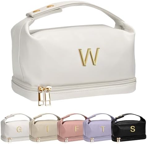 Letter Makeup Bags, Personalized Gifts with Handle, Waterproof by Vogewood