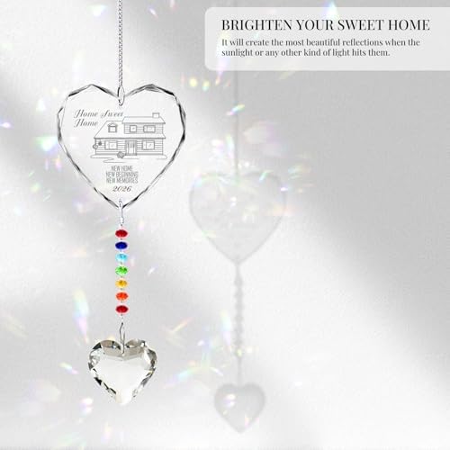 Hegelda House Warming Gifts Crystal Suncatcher Christmas Ornaments - Image 2