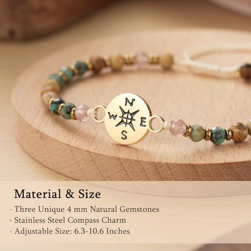 Compass Bracelet for Women, Retirement You Will Be Missed Travel Gifts - Image 3