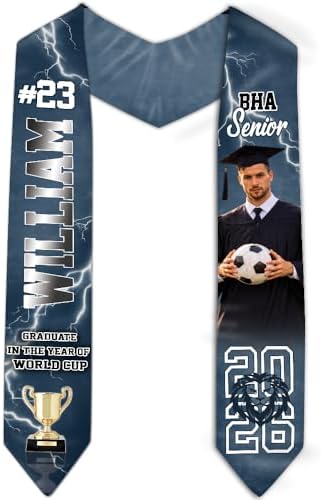 Nani Personalized Class of 2026 Graduation Sash, Custom Graduate & Soccer Stole, Gift for Him, Her, Senior Graduation by Nani