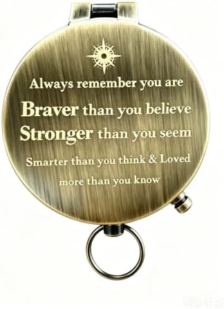Compass - Luxury Unique Bible Verse/Graduation Gifts/Gifts for Veterans Day, College, High School, Cool Birthday Gift Idea for Son, Boys, Motivational Greeting Card Included - Image 7