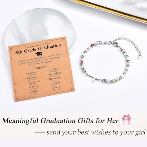 Christian Gifts for Women Girls, Religious Cross Bracelet - Image 2