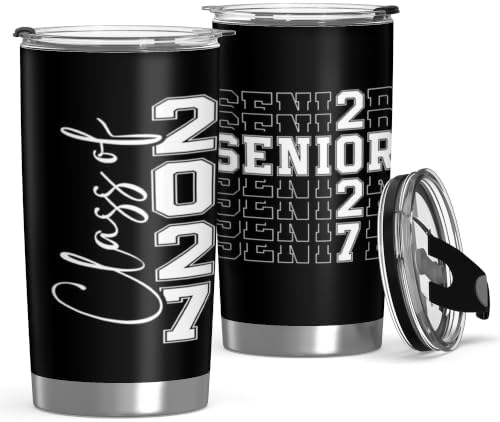 Class of 2027 Senior Night Gifts for Him Her 20oz Seniors Year 2027 Tumbler by Konijoyce