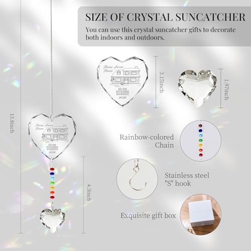 Hegelda House Warming Gifts Crystal Suncatcher Christmas Ornaments - Image 5
