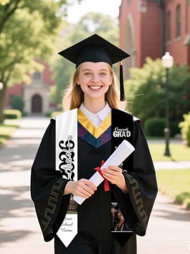 Personalized Graduation Stole Sash Custom Class of 2026 Congratulation Graduation Gifts with Photo - Image 5