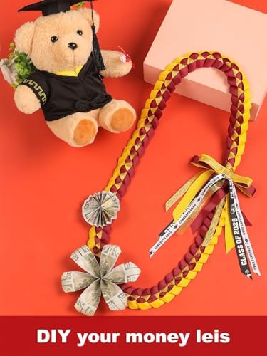TFTAFAN Graduation Ribbon Lei Graduation Leis Necklace Class of 2026 Graduation Necklace Braided Necklace Graduation Gift Party Accessories for Women and Men - Image 5