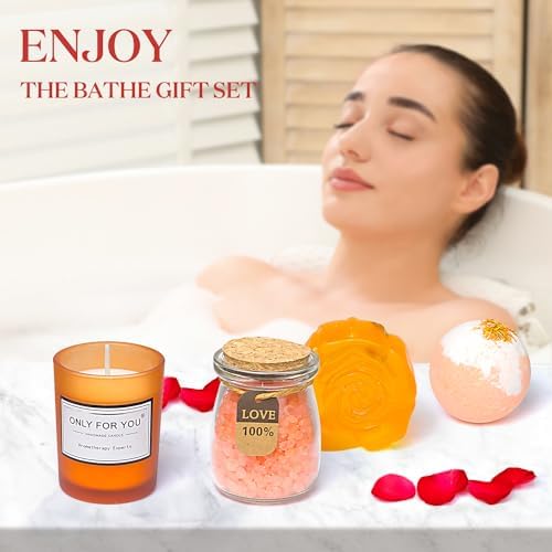 Bright Orange Gift Box: Unique Spa Gifts Basket Set for Women - Birthday, Mother's Day, Valentine's Day & Christmas - Perfect for Mom, Sister, Girlfriend, Wife - Image 6