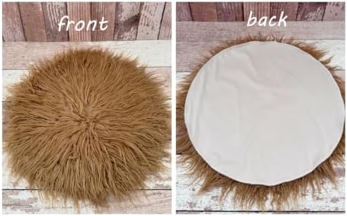 Newborn Photography Blanket Props Baby Photoshoots Layer Photo Posing Rug (Brown) - Image 5
