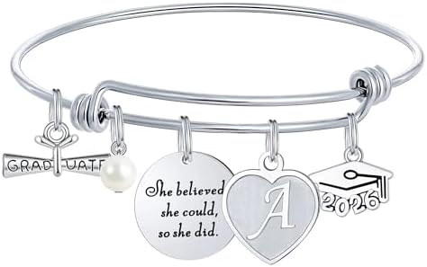 M MOOHAM Graduation Gifts for Women Her 2026, Class of 2026 High School College Graduation Gifts Inspirational Graduation Bracelet by MMOOHAM